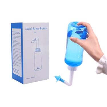 Imagem de Lavador Nasal Higienizador Avançado Irrigador Ducha Lavagem Para Nariz Alívio da Sinusite e Renite 2 Bicos Adulto Infantil Criança – 300ml