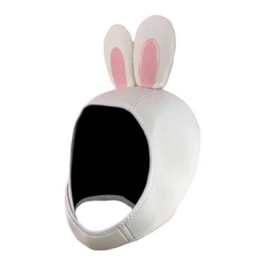 Imagem de kowaku dos desenhos animados mergulho capuz chapéu de natação 3mm neoprene mergulho wetsuit capa térmica portátil para o inverno vela canoa, XL