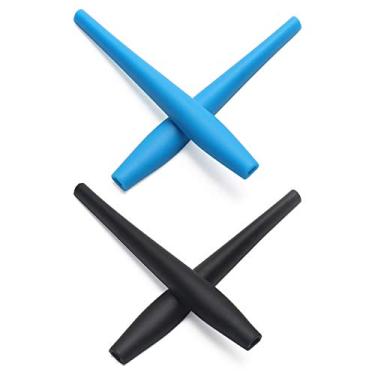 Imagem de Meias de substituição da Mryok para óculos de sol Oakley Crosshair 2.0 – Opções, Sky Blue & Black, One Size
