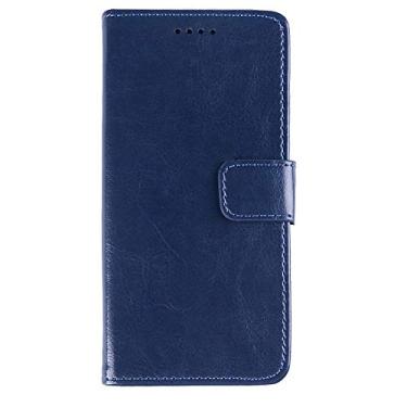 Imagem de Capa de telefone para Meizu M3X, capa carteira flip de couro liso com compartimento para cartão, suporte e fecho magnético, capa de couro Meizu M3X