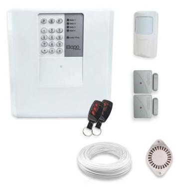 Imagem de Kit Alarme Residencial Bopo 3 Sensores Sem Fio e Discadora - Bopo Elet