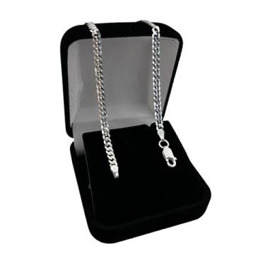 Imagem de Pulseira de Prata 925 legítima Grumet 3mm 21cm - V Pratas, Prata, 21 c