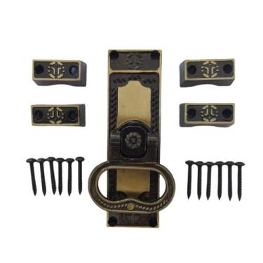 Imagem de Fechadura Cremona para Janela De Abrir Colonial Lisa Bronze - GÊNESIS 