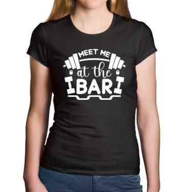 Imagem de Baby Look Algodão Meet Me At The Bar - Foca na Moda, Preto, GG