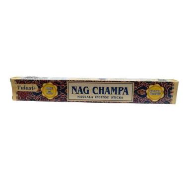 Imagem de Incensos Indiano Massala Nag Champa Tulasi - 15G 7 Varetas - Pequeno