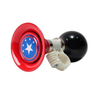 Imagem de menolana Buzina de bicicleta infantil, buzina de bicicleta com som alto portátil para meninos e meninas, guidão de metal, buzina de ar para apertar