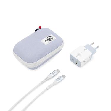 Imagem de Kit Viagem usb-c 30W para iPhone 15, iPad e Macbook Air, Originais iPlace