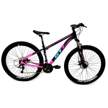 Imagem de Bicicleta gti Roma Aro 29 Quadro 17 Alumínio preto/pink/azul 21V.