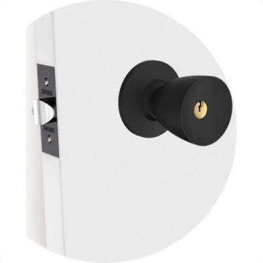 Imagem de Fechadura Tubular Soprano Tulipa Br90 Externa Preta 03009.0360.07