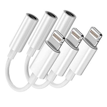 Imagem de [Certificado pela Apple MFi] Cabo auxiliar para iPhone, cabo auxiliar Lightning para 3,5 mm para carro compatível com iPhone 11/11 Pro/XS/XR/X 8 7 6/iPad/iPod para carro/home estéreo/fone de ouvido/alto-falante (3,3 pés, branco)
