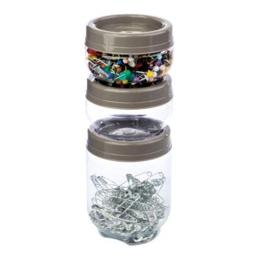 Imagem de Conjunto 3 Potes Organizadores Gire E Trave - Plasútil