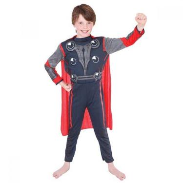 Imagem de Fantasia Thor - Vingadores 1 Deluxe - Infantil Tamanho P