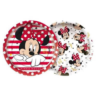 Imagem de Prato Redondo Minnie Mouse 18cm - 12 Unidades