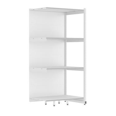Imagem de Rack Parede 202 Fit 60 Continuação Branco 90x60 Pe Cinza
