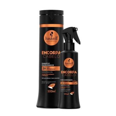 Imagem de Kit Shampoo E Fluído Haskell Encorpa Cabelo 300Ml/120Ml
