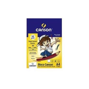 Imagem de Bloco desenho branco canson a4 20fls 140gr - CANSON(1156/7570)