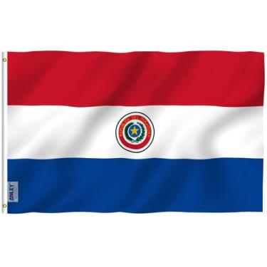 Imagem de Bandeira Anley Fly Breeze Paraguai 90x150cm Poliéster