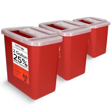 Imagem de Sharps Container Oakridge Products 7,6 L e 2 galões (pacote com 3)