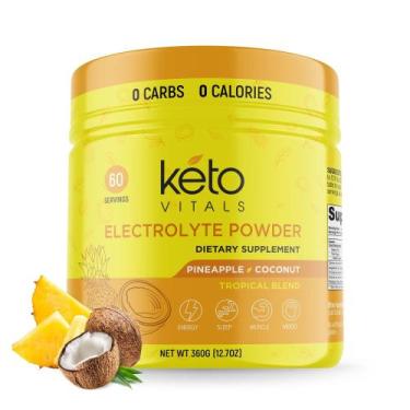 Imagem de Eletrólitos em pó Keto Vitals Abacaxi Coconut 60 porções