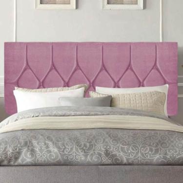 Imagem de Painel Estofada Istambul Botão Capitonê 195cm King Size Para Cama Box 