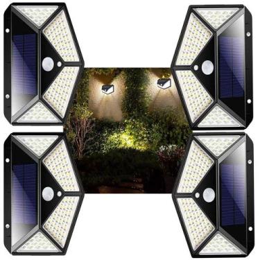 Imagem de Luminaria Solar Andarela 100 Leds 4 Unid Iluminaçao - AB MÍDIA