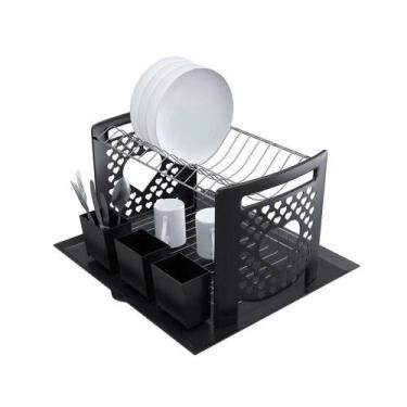 Imagem de Escorredor De Louça Com Laterais Em Coração E Bandeja Em Plástico - St