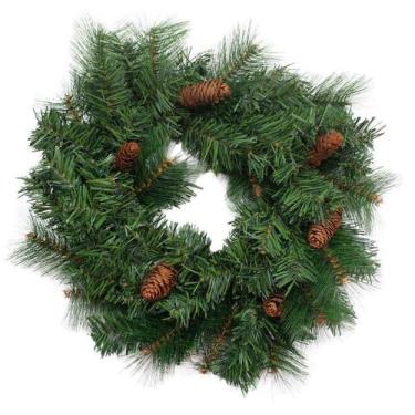 Imagem de Guirlanda Natalina Enfeite De Porta Com 60 Galhos 45cm - Gici Christma