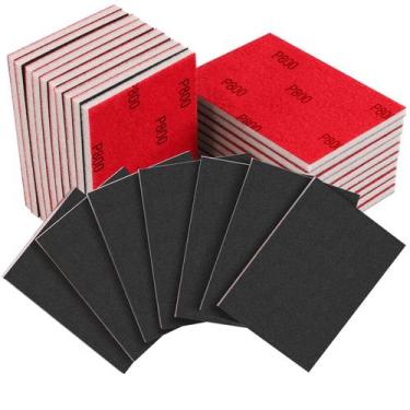 Imagem de Esponja de lixar Necosthua 20PCS 800 Grit Ultra Fine 7x10cm