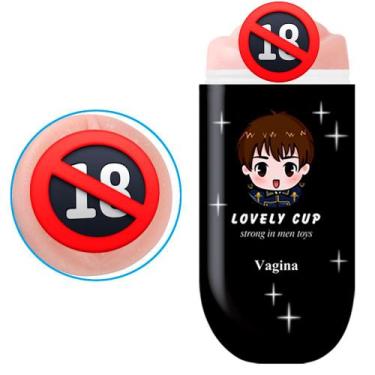 Imagem de Masturbador masculino vagina realista masturbadora 16x6,5cm - VIPMIX