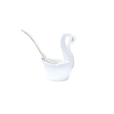 Imagem de Conjunto de pratos de cerâmica domésticos personalidade criativa osso prato chinês-cisne 1