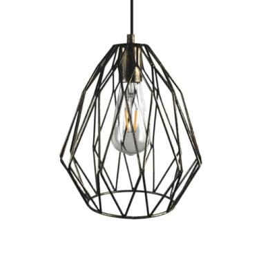 Imagem de CHENKUI Sombra metálica rústica estilo simples luminária suspensa E27/E26 Loft luz de cabeça única, luz de teto industrial atmosfera simplicidade lustres minimalistas ajustáveis para restaurante, bar