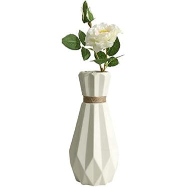 Imagem de Vaso de flores, vaso de cerâmica, decoração moderna para sala de estar, arranjo de flores, criativo, água, castanha, porcelana, vasos decorativos com simulação de peônia, decoração de mesa (B)