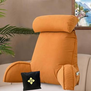 Imagem de Almofada de leitura de escritório em casa para sofá, cadeira cama, almofada de apoio de pulso lombar para braços, almofada de apoio para as costas, travesseiro lavável removível para descanso de cama