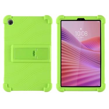Imagem de QYiiD Capa para Lenovo Tab One 8.7 2025 (TB305FU), capa protetora de borracha macia à prova de choque de silicone leve para tablet Lenovo Tab K9 de 8,7 polegadas, verde