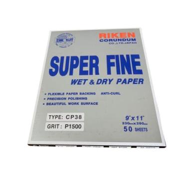 Imagem de Lixa D'água Pacote - grão 1500 - 50 Folhas - Riken