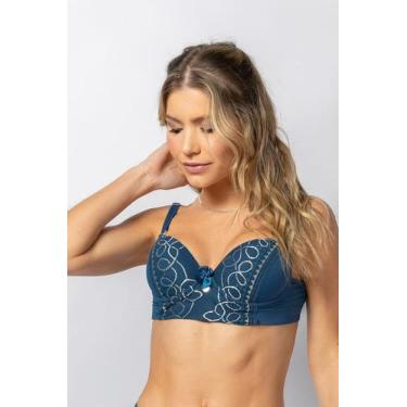 Imagem de Sutien com Renda Bordada - Tonatua, GG, Atalaia, Prata