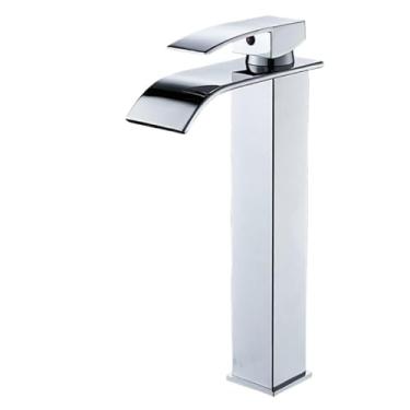 Imagem de Torneiras de Pia de Baheiro e Peças Banheiro Inox - Água Quente Fria (Prata)