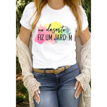 Imagem de Blusa T-shirt Camiseta Feminina Estampada -Cristã- Várias Estampas 25 