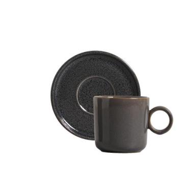 Imagem de Conjunto com 12 Xícaras de Chá com Pires Basic Dove 150ml - Porto Bras