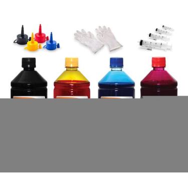 Imagem de Kit 4 Litros De Tinta Compatível Para HP 251DW 950xl 951xl - Toner Val