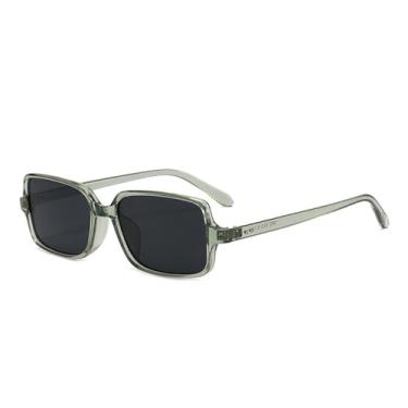 Imagem de Óculos de Sol Masculino Rivets com Lentes Transparentes UV400 e Armação Feminina para Esportes ao Ar Livre, Corrida e Ciclismo, Verde-acinzentado