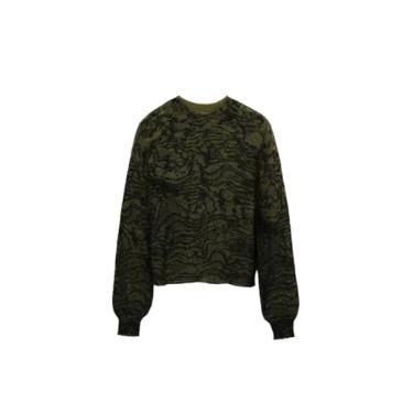 Imagem de Desigual Pulôver feminino de malha plana de calibre fino, Verde, PP