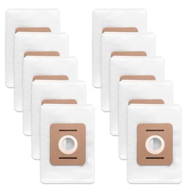 Imagem de Pacote com 10 - Sacos de substituição para aspirador de pó compatíveis com os modelos de mochila a vácuo Atrix VACBP1, VACBP2, VACBP36V, VACBPAI, VACBPAIC – 8-Quart. Mochila comercial aspirador de pó