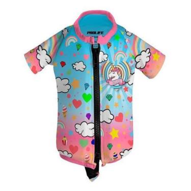 Imagem de Colete Prolife Infantil Camisa Flutuadora - Unicornio - 6 ANOS (DE 20KG A 25KG)-Feminino
