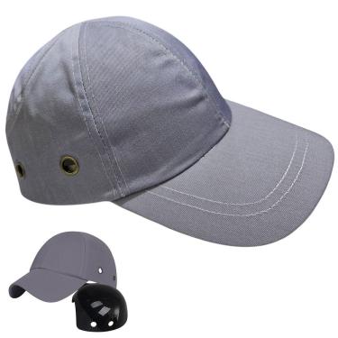 Imagem de Bone Com Capacete Epi Obra Segurança Reparo Casquete Construçao Oficina Proteçao Resistente Trabalho