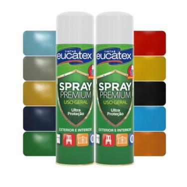 Imagem de 2 Tinta Spray P/Pintar Moveis Metal Plastico Mdf Eucatex (VERNIZ INCOLOR)