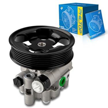 Imagem de PHILTOP Bomba de direção hidráulica 215447 com polia, adequada para Tacoma 4.0L 2005-2015, RX350 2007-2009, substitui OE 215447, 431004130, 4431004130, 4431004150, 44310004150, 4431000. 7040