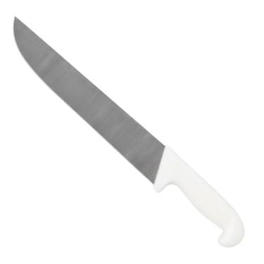 Imagem de Faca para Carne Profissional Inox 10" – Cabo Branco Ergonômico | Corte Poderoso, Precisão Chef e Qualidade 5 Estrelas!