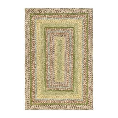 Imagem de Tapete tradicional de juta trançado, decoração rústica primitiva country para cozinha, entrada, corredor, outono, 60 cm x 50 cm