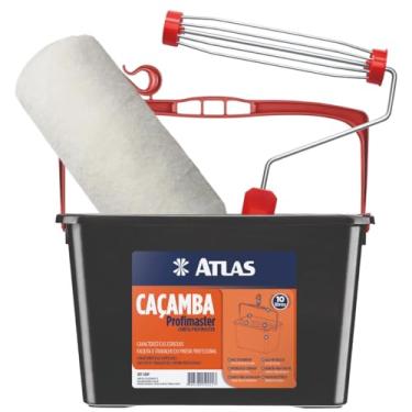 Imagem de Rolo de Pele de Carneiro 23cm + Suporte Garfo 23cm + Bandeja Caçamba 10L Para Pintura